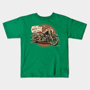 I like bikes more than people Humorous Auto Enthusiast tee 10 Kids T-Shirt